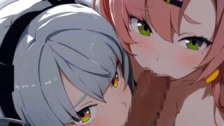 【ゼンゼロエロアニメ】ニコ&アンビーにダブルフェラしてもらうエロアニメ