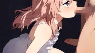 【エロアニメ】乾紗寿叶に激しいフェラチオしてもらうエロアニメ
