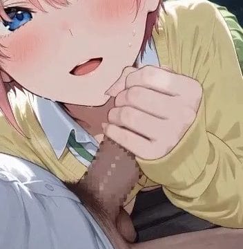 【エロアニメ】中野一花の手コキ・・・♥