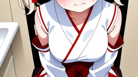 【エロ画像】プラチナ髪ツインテール巨乳×オナニー・自慰_AI_アニメエロ画像