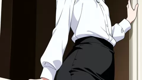 【エロ画像】青髪セミロンググラマラス×貧乳・微乳_AI_アニメエロ画像
